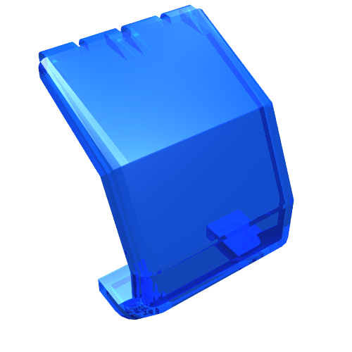 Windscreen 4 × 4 × 4 1/3 Helicopter Trans-Dark Blue