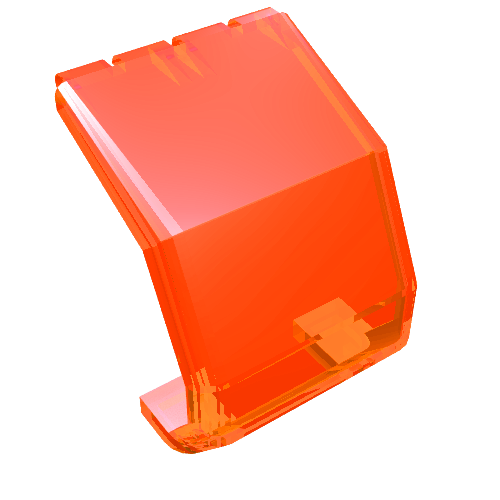 Windscreen 4 × 4 × 4 1/3 Helicopter Trans-Neon Orange