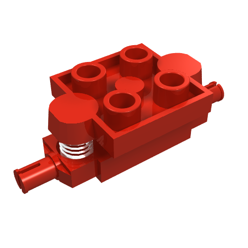 Wheel Holder, Sprung 2 × 2 Rot