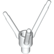 Plant, Flower Stem with Bottom Bar White