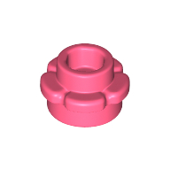 Plant, Flower, Plate Round 1 × 1 with 5 Petals Koralle