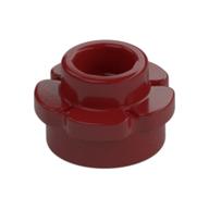 Plant, Flower, Plate Round 1 × 1 with 5 Petals Dark Red