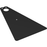 Large Figure Cape, Slit, 3 Holes (Darth Vader) Schwarz