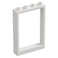 Window 1 × 4 × 5 with Hollow Studs White