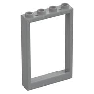 Window 1 × 4 × 5 with Hollow Studs Light Bluish Gray