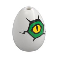 Food Egg with 1.5mm Hole and Yellow Eye Print Weiß