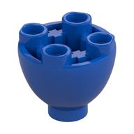 Stein rund 2 × 2 × 1 1/3 umgekehrt Blau