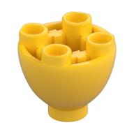 Brick Round 2 × 2 × 1 1/3 Inverted Yellow