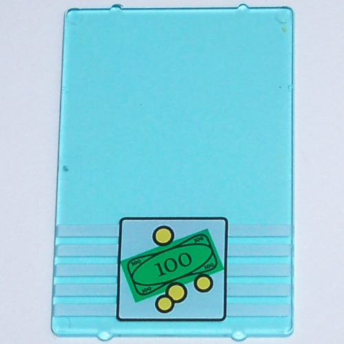 Glass for Window 1 × 4 × 5 with Bank Money 4 Coins Print Transparent-Hellblau