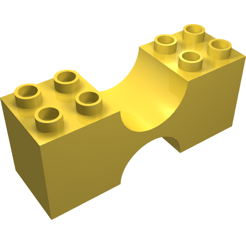 Duplo Brick 2 × 6 × 2 Double Concave