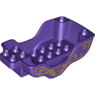 Duplo Horse Carriage Base with Disney Princess Sofia Print Dark Purple