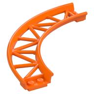 Vehicle Track, Roller Coaster, Curve Orange