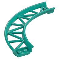 Vehicle Track, Roller Coaster, Curve Dunkeltürkis