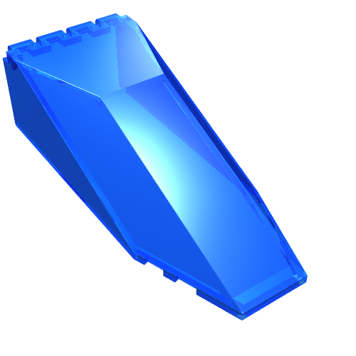 Windscreen 10 × 4 × 2 1/3 Canopy Transparent-Dunkelblau