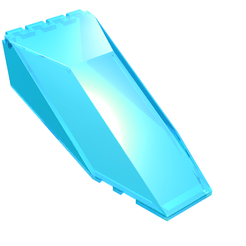 Windscreen 10 × 4 × 2 1/3 Canopy Trans-Light Blue