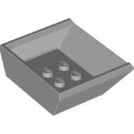 Tipper Bed Small, 3 × 4 Anti-studs Hellblaugrau