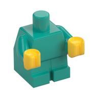 Baby / Toddler Body with Fixed Arms and Yellow Hands Dunkeltürkis