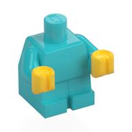 Baby / Toddler Body with Fixed Arms and Yellow Hands Medium Azure
