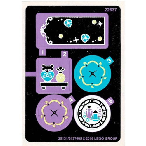 Sticker Sheet for Set 41140-1 [No Color/Any Color]