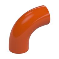 Brick Round 1 × 1 diameter Tube with 90 Degree Elbow (2 × 2 × 1) and Axle Holes (Crossholes) at each end Rotorange