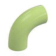 Brick Round 1 × 1 diameter Tube with 90 Degree Elbow (2 × 2 × 1) and Axle Holes (Crossholes) at each end Yellowish Green