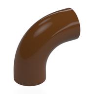 Brick Round 1 × 1 diameter Tube with 90 Degree Elbow (2 × 2 × 1) and Axle Holes (Crossholes) at each end Reddish Brown