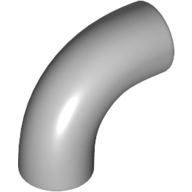 Brick Round 1 × 1 diameter Tube with 90 Degree Elbow (2 × 2 × 1) and Axle Holes (Crossholes) at each end
