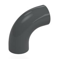 Brick Round 1 × 1 diameter Tube with 90 Degree Elbow (2 × 2 × 1) and Axle Holes (Crossholes) at each end Dark Bluish Gray
