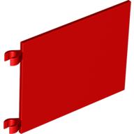 Flag 6 × 4 with O-Clips Red