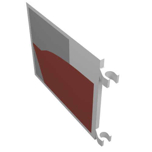 Flag 6 × 4 with Clips with Jedi Starfighter Print White