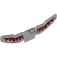 Minifig Neckwear Wings with Four Studs and Dark Red Armor Panels Print (Falcon) Hellblaugrau