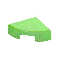 Tile Round 1 × 1 Quarter Opal Trans-Bright Green