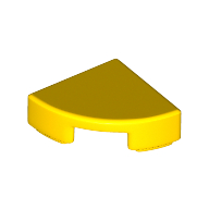 Tile Round 1 × 1 Quarter Yellow