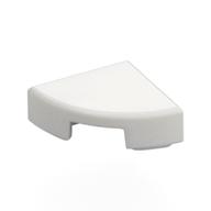 Tile Round 1 × 1 Quarter White