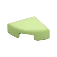 Tile Round 1 × 1 Quarter Yellowish Green