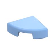 Tile Round 1 × 1 Quarter Bright Light Blue