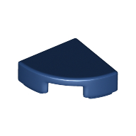 Tile Round 1 × 1 Quarter Dark Blue