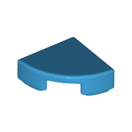 Tile Round 1 × 1 Quarter Dunkelazur