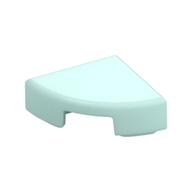 Tile Round 1 × 1 Quarter Light Aqua