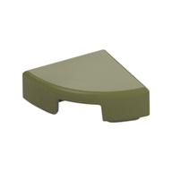 Tile Round 1 × 1 Quarter Olive Green