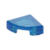 Tile Round 1 × 1 Quarter Trans-Dark Blue