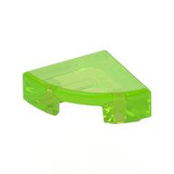 Tile Round 1 × 1 Quarter Trans-Bright Green