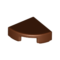 Tile Round 1 × 1 Quarter Reddish Brown