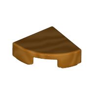 Tile Round 1 × 1 Quarter Metallic-Gold