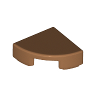 Tile Round 1 × 1 Quarter Medium Nougat