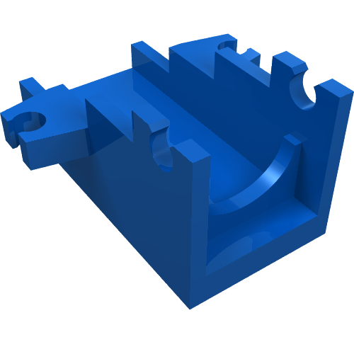 Launcher Base, Weapon Cannon Base 2 × 4 Blue