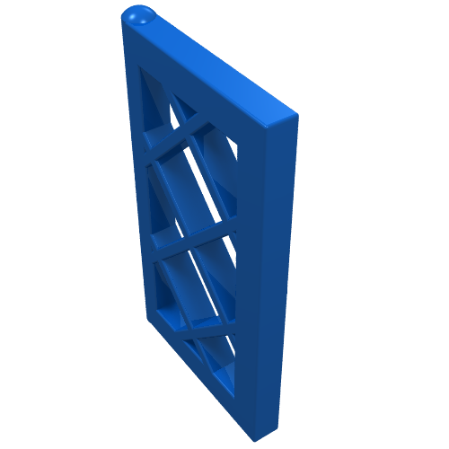 Window 1 × 2 × 3 Pane Latticed Blue