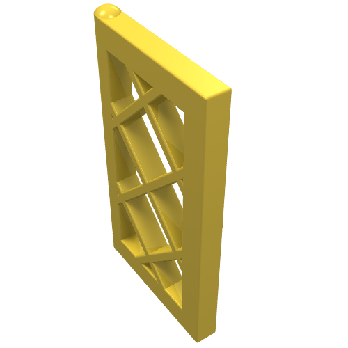Window 1 × 2 × 3 Pane Latticed Gelb