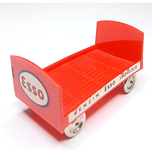 HO Scale Bedford ESSO Barrel Trailer Rot