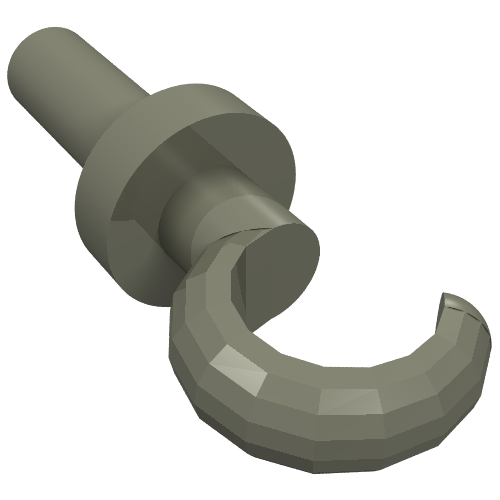 Hand Pirate Hook Dark Gray